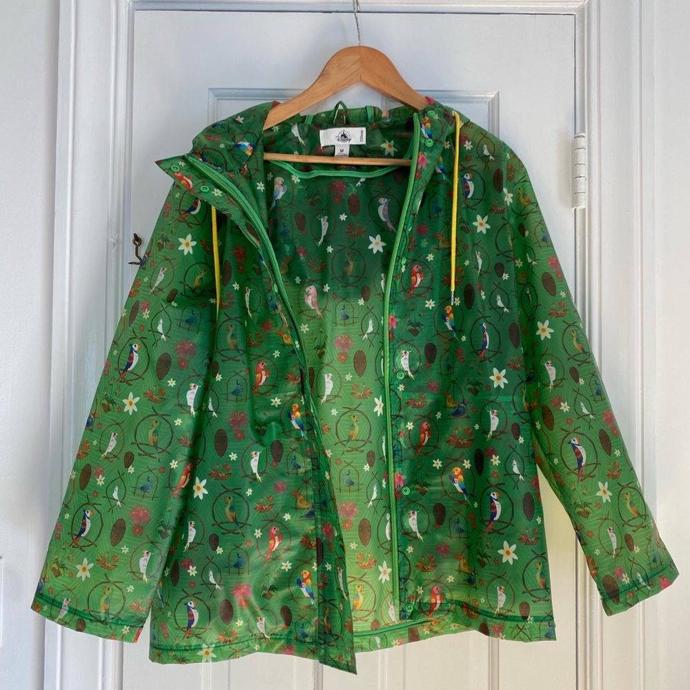 Disney Parks Enchanted Tiki Room Rain Jacket Size M